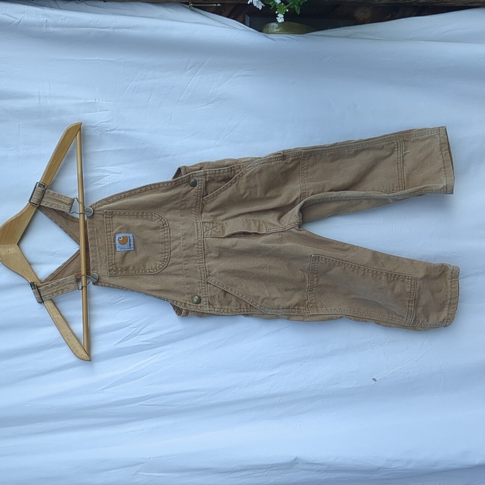 Carhartt overalls brown size 4